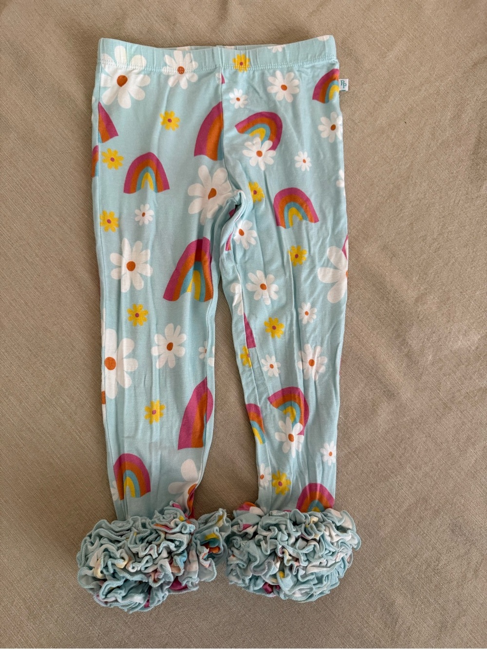 Posh Peanut Floral Rainbow Cha Cha Leggings